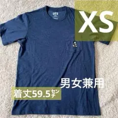 【男女兼用　XS 】ユニクロ クルーネックTシャツ ミッキーマウス ネイビー