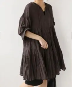JOURNAL STANDARD relume コットンチュニック　ブラウンのサムネイル