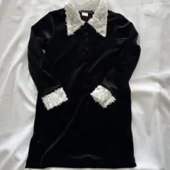 ZARA ベロア ワンピース