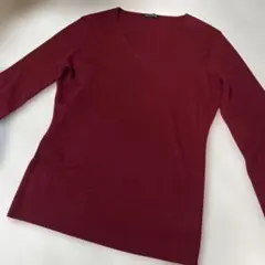 ANNE KLEIN NEW YORK Vネック リブニット 長袖