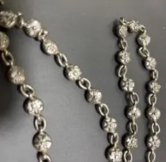 シルバー 925 星クロス百合チョイス ウォレットチェーンをネックレスに加工