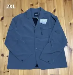 【新品】テーラードジャケット マルチポケット 裏メッシュ 2XL