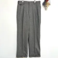 REGAL (M) スラックス チェック柄 プリーツスラックス ビジネス スーツ