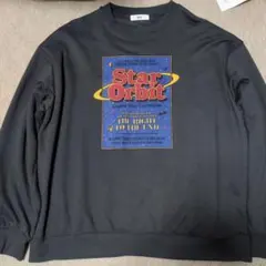 WEGO ロンT L ブラック プリント 宇宙 星 長袖 メンズ