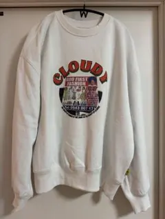 未使用品　レア品　CLOUDY グラフィックプリント スウェット L