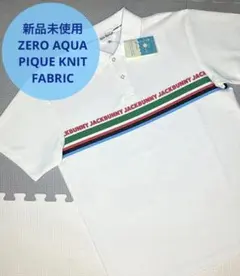 Jack Bunny!! ゼロアクア 鹿の子 ボーダーポロシャツ（WHT／5）