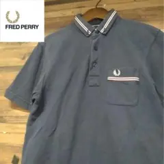 FRED PERRY ナイジェル・ケーボンネイビー 半袖ポロシャツ - メルカリ