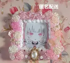 【ハンドメイド】ホイップデコ コースターサイズ ピンクローズ