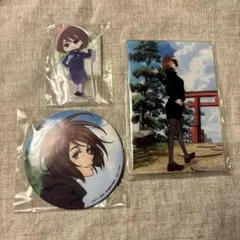 呪術廻戦　セガラッキーくじ 群青・落日 アクリルスタンド　缶バッジ　家入硝子