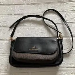 MICHEAL KORSマイケルコース ショルダーバッグ　ブラック×ブラウン
