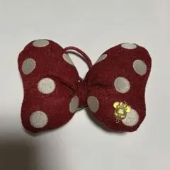 ミニーリボンヘアゴム　大