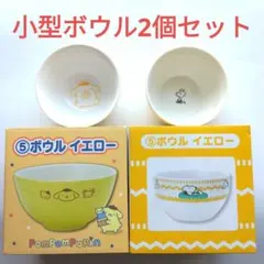 ボウル(小)ポムポムプリン+スヌーピー 2個セット　サンリオくじ