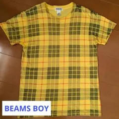 【BEAMS BOY】チェック柄 半袖Tシャツ