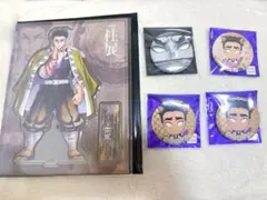 鬼滅の刃　ナンジャタウン　悲鳴嶼行冥　缶バッチ ホロ レア 柱展 アクスタ