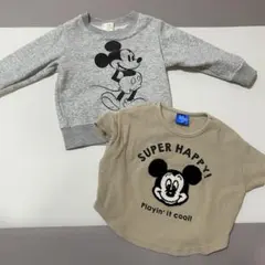ミッキー トレーナー 半袖 Tシャツ ベビー服 まとめ売り 保育園着 80 90