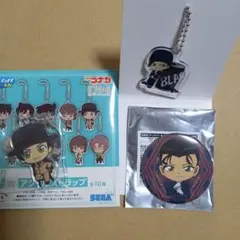 名探偵コナン　コナンカフェ　アクリルキーホルダー　缶バッジ　赤井秀一