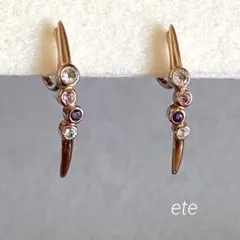 「ete」 　マルチストーン 　イヤリング