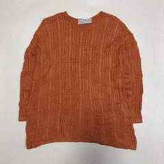 DONNA オレンジ 長袖ニット イタリア製　レディース