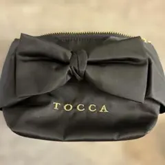 【新品・未使用品】TOCCA トッカ リボン ポーチ ブラック