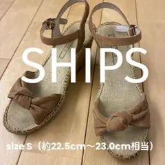 【SHIPS】シップス リボン エスパドリーユ サンダル S 22.5〜23cmのサムネイル