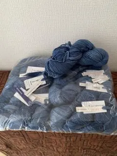 malabrigo Worsted 毛糸Stone Blue 100g11カセ