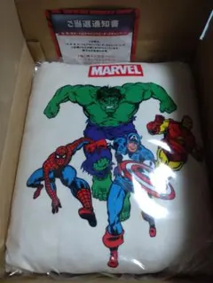 QBB　マーベル　ベビーチーズキャンペーン　非売品　ブランケットインクッション