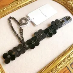 新品アンテプリマ　フィオーリグローブホルダー　ベルトタイプ　ラメブラック