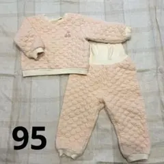 퀼팅 파자마 쿠스미 핑크 & 체리 95cm 배꼽 포함