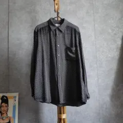 90s 00s claiborne luxe レーヨン　アセテート　シャツのサムネイル