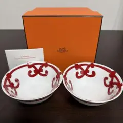 【新品】エルメス HERMES スープボウル ガダルキヴィール 170ml ペアのサムネイル