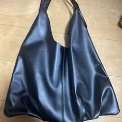 極美品♡LITATA江戸浅草キャンバス×レザー異素材MIX三角バッグ黒 