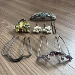 ヘアアクセサリーセット　夜会巻き　クリップ　ヘアピン　コーム