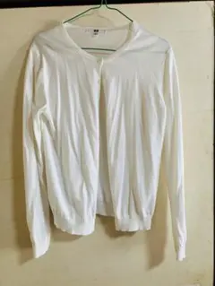 UNIQLO ホワイト カーディガン Lサイズ