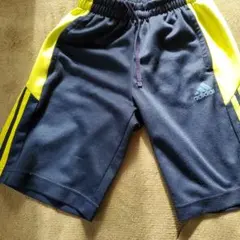 adidas ハーフパンツ ネイビー/イエロー
