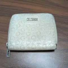 GUESS 二つ折り財布 ラウンドファスナー ホワイトのサムネイル