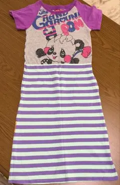 GRAND GROUND パンダ ボーダー ワンピース 100〜105cm 半袖のサムネイル
