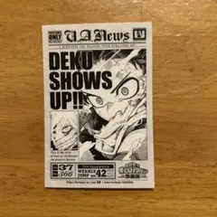 ヒロアカ 原画展 特典 タブロイド風ステッカー 緑谷出久