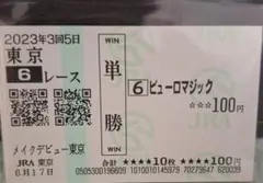 ピューロマジック　競馬レア新馬戦