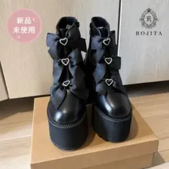 【新品未使用】ROJITA トリプルリボンブーツ 厚底ブーツ（定価9,350円）のサムネイル
