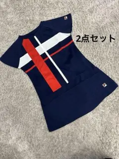 FILA テニスウェア上下セットM ネイビー