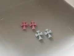 《COCO様専用ページ》mini十字架型ネイルパーツ 4個セット