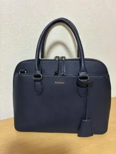 deuxieme ハンドバッグ ネイビーのサムネイル