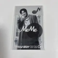 Snow Man Dome Tour ON 目黒蓮　クリアステッカー