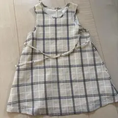 値下げしました　KUMIKYOKU ノースリーブ チェックワンピース M