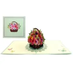 カーネーション ポップアップ カード グリーティング 誕生日