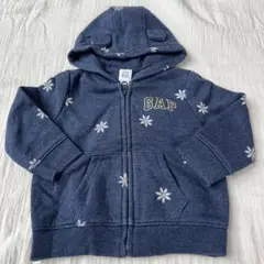GAP 花柄フード付きトレーナー 6-12ヶ月