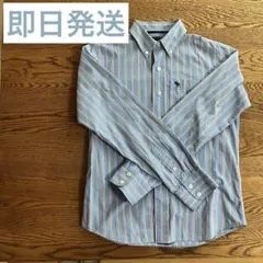 アバクロ　abercrombie ストライプ　シャツ　長袖　刺繍
