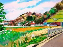 水彩画 風景画 額装済み F6号サイズ - メルカリ