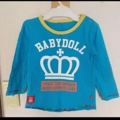 BABYDOLL 青 長袖 Tシャツ