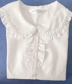 超美品　ブラウス　レース　ホワイト　長袖　フォーマル　卒園　入学